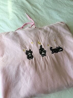 Gildan Cat Pink Hoodie Sweatshirt